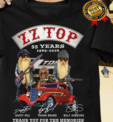 #ad ZZ Top 55 Years 1969 2024 Thank You For The Memories T Shirt great new $23.74