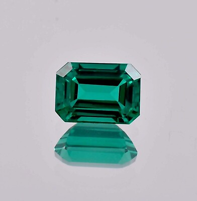 #ad Flawless Natural 10 Ct Green Emerald Octagon Cut Loose Gemstone $30.79