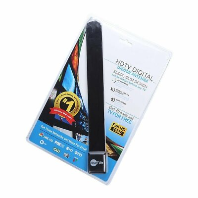 #ad New Clear TV Key HDTV FREE TV Digital Indoor Antenna Ditch Cable $6.82