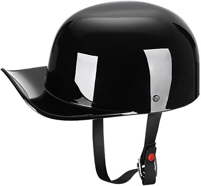 #ad Vintage Open Face Motorcycle Helmet Retro Baseball Cap Half Helmets DOT Approved $39.99