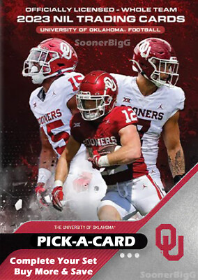 #ad 2023 Onit Oklahoma Sooners Pick A Card Complete Your Set OU Football $39.95