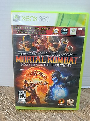 #ad Mortal Kombat Komplete Edition Microsoft Xbox 360 2012 CIB READ C $17.99