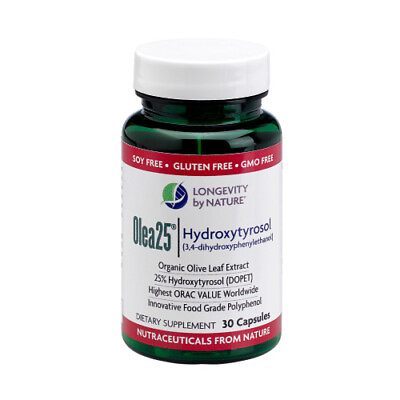 #ad Olea25 Hydroxytyrosol 30 Caps By Longevity by Nature $29.95