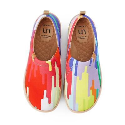 #ad Men Size 6 12 UIN Slip On Shoes Canvas Comfortable Loafers quot;Chrome of Passionquot; $35.99