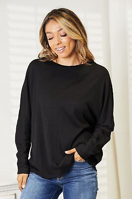 #ad Double Take Seam Detail Round Neck Long Sleeve Top $29.49