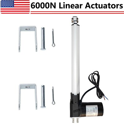 #ad Electric Linear Actuator 6000N 12V Motor 12quot; Stroke Brackets for Auto Marine IG $41.99