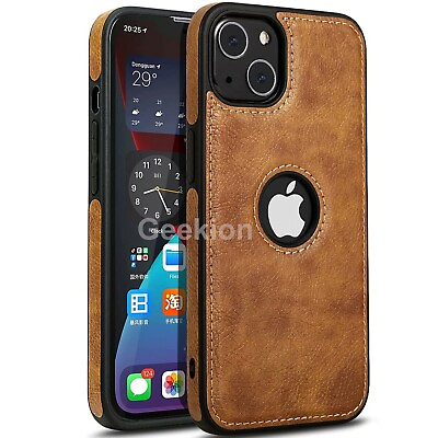 #ad For Apple iPhone 15 14 Plus 13 12 11 Pro XR XS Max Case Leather Shockproof Cover $9.49