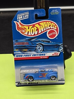 #ad Hot Wheels ‘40 Ford #654 HW ‘98 First Editions 20 40 Blue VHTF $2.25