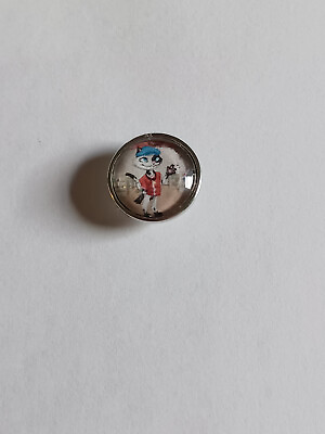 #ad 18 mm snap button charms handmade: cats on the prowl #100 $3.79