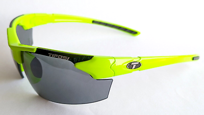 #ad Tifosi Optics Jet FC Sunglasses Neon Green Smoke Lenses #225 $24.99