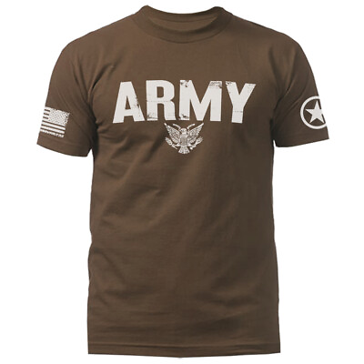 #ad Army Military Patriotic US Flag Veteran Graphic T shirt $13.73