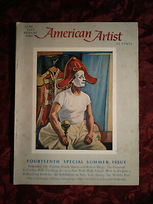 #ad AMERICAN ARTIST June July August 1964 Frank Mason F. Carlton Ball Robert Higgs $8.80