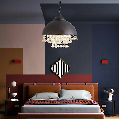 #ad Crystal Ceiling Light Pendant Lamp Light Retro Chandelier Loft Light Luxury kit $54.19
