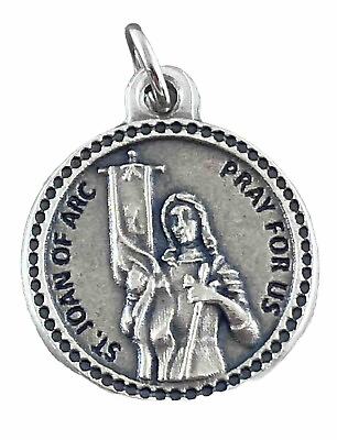 #ad Catholic Joan Of Arc Patron Saint Of Soldiers And France Religious Medal $5.99