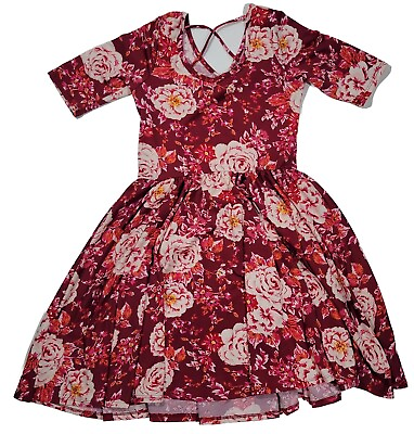 #ad Dot Dot Smile Girls 12 14 Floral Design Ballerina Twirl Dress $15.29