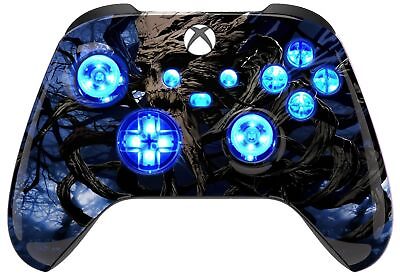 #ad Tree Skull Glow Silent Modz LED Controller Trigger Stop Pro Grips for Xbox $128.95