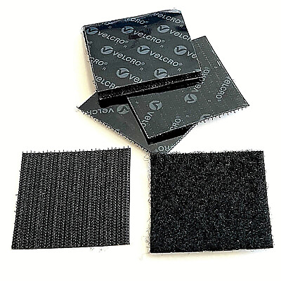 #ad #ad VELCRO 2” x 2” Industrial Heavy Duty Squares Black Strips Brand Self Adhesive $2.75