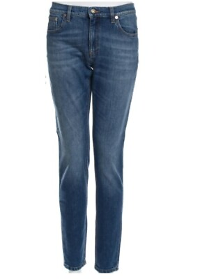 #ad NWT Roberto Cavalli 4PJ218 Mid Rise Straight Leg Jeans IT 42 US 6 $49.99