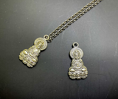 #ad 2PCS Pendant Only Avalokitesvara Antique Filigree Vintage Pendant for Necklace $9.99