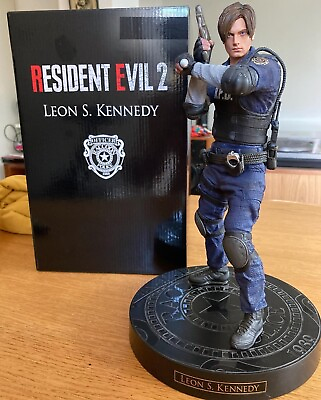 #ad Biohazard Resident Evil Leon Scott Kennedy Statue Collectible Action Figure Toys $79.98