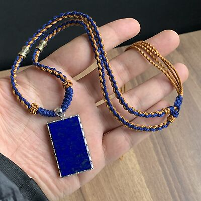 #ad ALL 24g Natural lapis lazuli Quartz Pendant Crystal Stone Necklace Healing $30.08