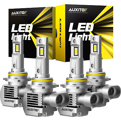 #ad Q16 SERIES AUXITO LED Headlight Bulb Kit 9005 9006 High Low Beam CANBUS 6000K 4X $83.99