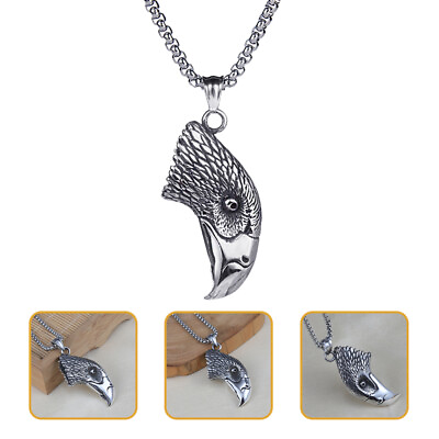 #ad Stainless Necklace Man Boys Necklaces Pendant with Chain $8.54