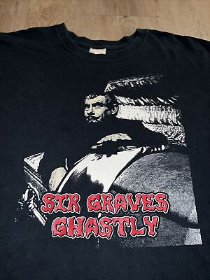 #ad Sir Graves Ghastly Vintage Rare t shirt Detroit Classic Tv Horror Movie Show 2XL $111.95