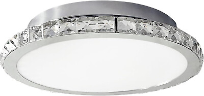 #ad Crystal Flush Mount Ceiling Light Fixture 16.5 inch Round Indoor amp; Outdoor $29.99