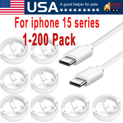 #ad For iPhone 15 Pro Max USB C Cable Fast Charger Type C Charging Data Cord Lot $153.99