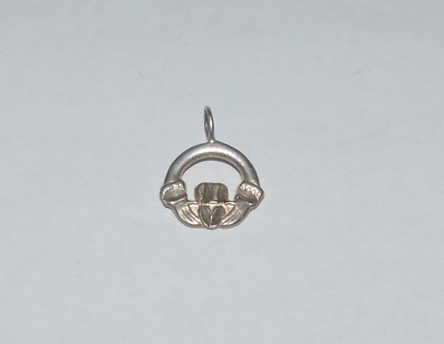 #ad STERLING SILVER CLADDAGH PENDANT $9.99