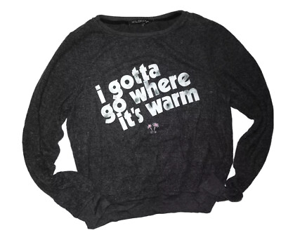 #ad Wildfox quot; I gotta Go where it#x27;s Warm quot; Crewneck Sweatshirt sz XS retail $108 $53.15