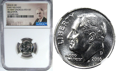 #ad 2016 D 10C NGC MS67FT PL ROOSEVELT RARE POP 6 3 EARLY RELEASES Prooflike dime $119.00