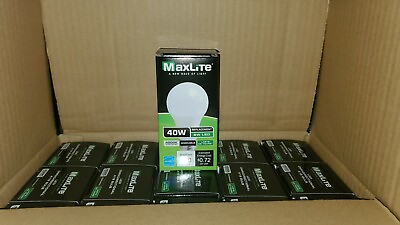 #ad 50Pack Maxlite LED Light Bulbs 6w 4000k DIMMABLE A19 US Standard 40w Replacement $52.58