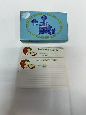 #ad Here’s What’s Cooking’ Blank Recipe Cards Unused Blanks in Box 14 Cards $9.99