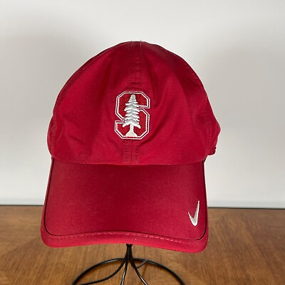 #ad Stanford Cardinal Hat Cap StrapBack Red Nike Featherlight DriFit College Footbal $28.31