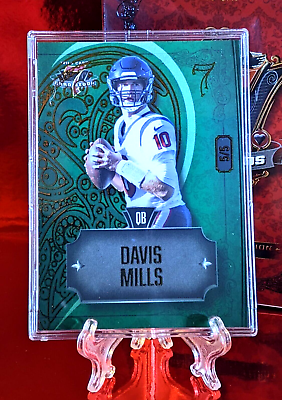 #ad Davis Mills *2023 Wild Card 7 Card Studs Promo Deck* 5 5 Heart #18 Texans $4.98