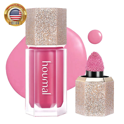 #ad Soft Cream Blush Stick Liquid Blush Makeup for Cheeks Multi Sheer Big Brush Li $6.45