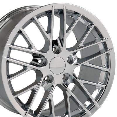 #ad 18quot; Replica Wheel CV08A Fits Corvette C6 ZR1 Rim 18x10.5 Chrome Wheel $216.00