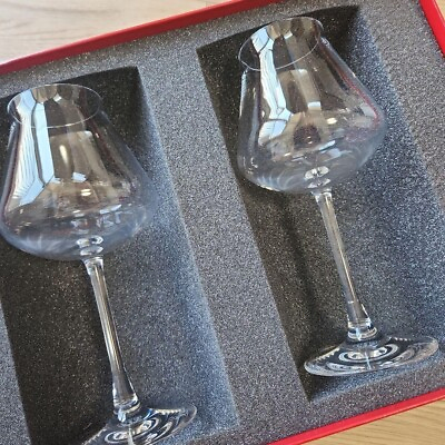 #ad Baccarat Chateau Baccarat pair wine glass with box $224.04