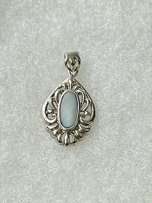 #ad Beautiful Vintage Nevada Silver Co Pendant with Moonstone. .925 $29.00
