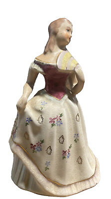 #ad Vintage Coventry MCM Porcelain Victorian Woman Celeste Lady Figurine USA $30.00