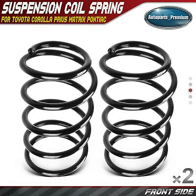 #ad 2x Front Coil Springs for Toyota Corolla Prius Matrix Pontiac Vibe 2003 2010 FWD $46.99
