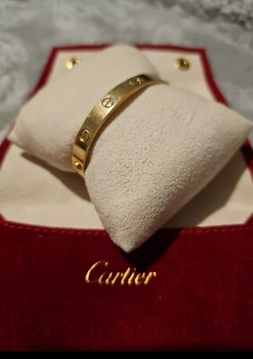 #ad Cartier 18K Yellow Gold Love Bracelet Size 16 $5500.00