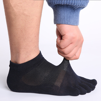 #ad 6 Pairs Men Five Fingers Separate Toe Socks Comfortable Warm Hot Fashion SHIP US $14.24