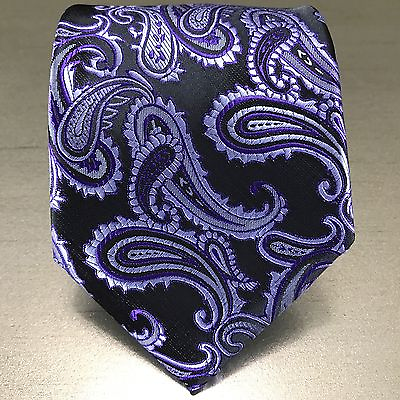 #ad CLEARANCE MEN#x27;S PAISLEY Microfiber SELF TIE NECK TIE FORMAL PARTY WEDDING PROM $10.89
