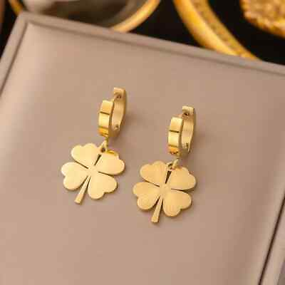 #ad #ad 18K Yellow Gold Over Temperament Fashion Flower Earrings Party Wedding Banquet $144.99