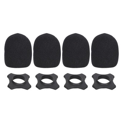 #ad 4 Sets Anti drop Cover for Microphone Sponge Protective Mount Bottom Rod Sleeve $9.19