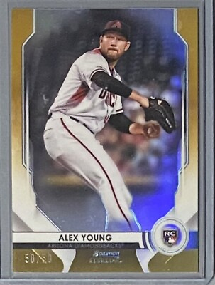 #ad 2020 Bowman Sterling Alex Young Gold Refractor 50 50 Rookies #BSR89 RC $2.25