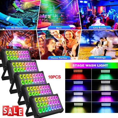 #ad 96W 24LED DMX RGBW 4in1 Stage Wall Wash Light DJ Disco Party Dance Bar Show Lamp $335.99